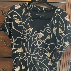 WHBM Golden Chains Top- Like New Size L